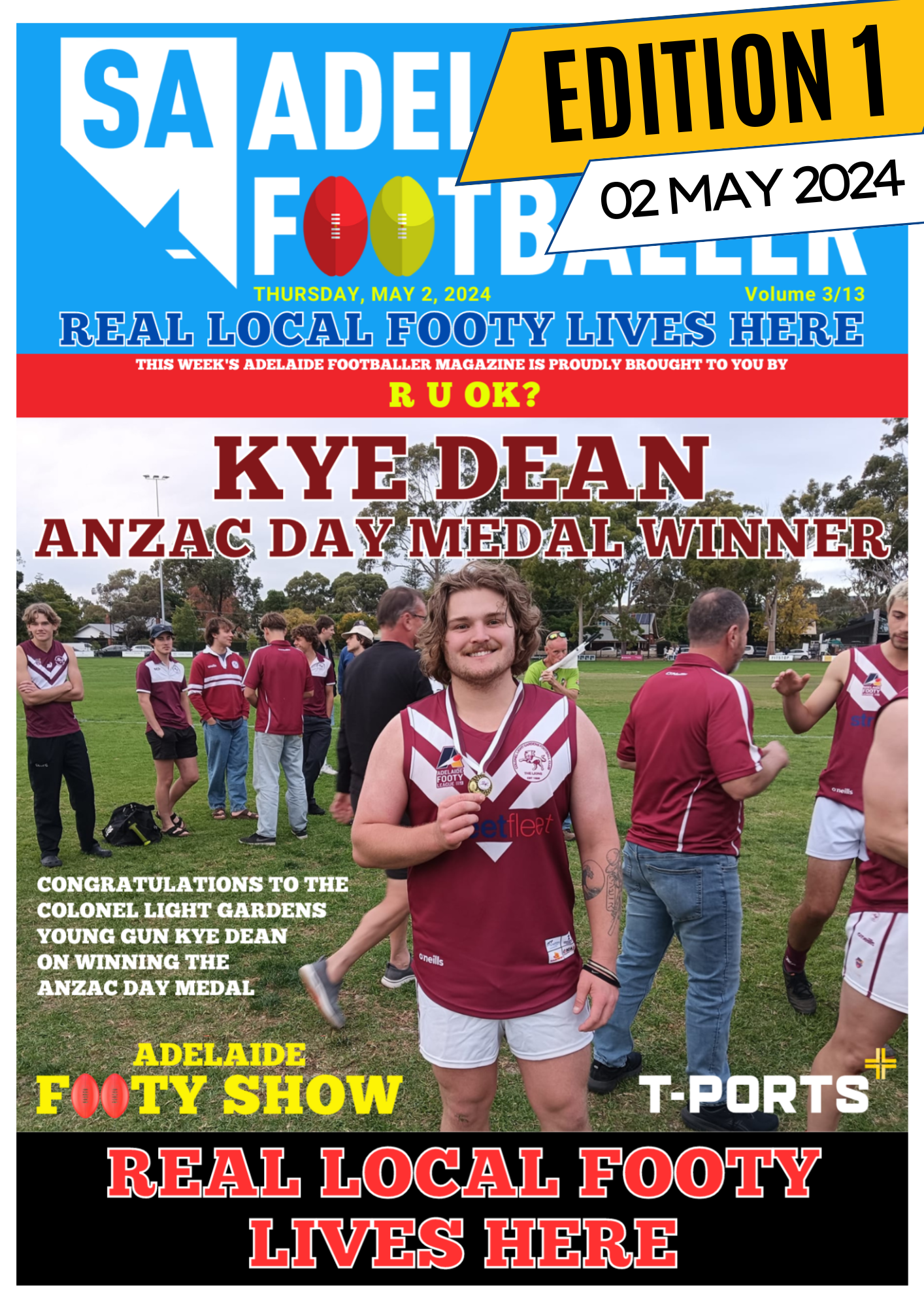 SA Adelaide Footballer Magazine 2024-Ed01